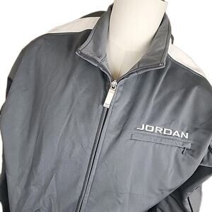 Vintage Jordan Jumpman Warm Up Jacket Gray White Size XXL